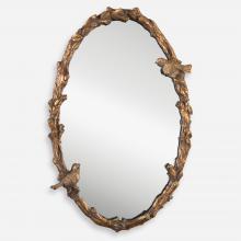  13575 P - Uttermost Paza Oval Vine Gold Mirror